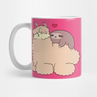 Sloth Loves Alpaca Mug